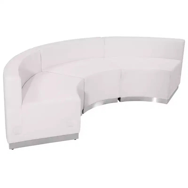 Flash Furniture HERCULES Alon Series LeatherSoft Reception Configuration, 3 Pieces
