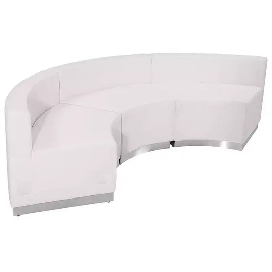 Flash Furniture HERCULES Alon Series LeatherSoft Reception Configuration, 3 Pieces