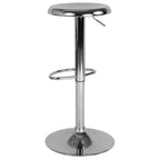 Sgabello da bar girevole retrò regolabile in altezza Nero/Cromo/Oro/Oro rosa, 1 posto