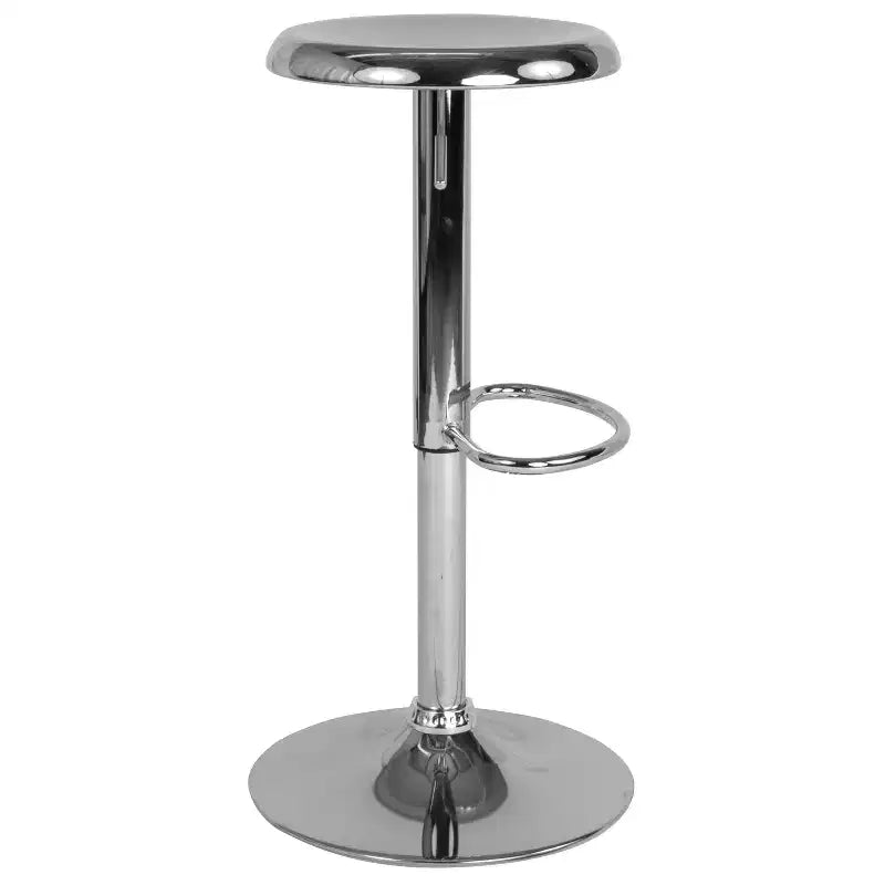 Sgabello da bar girevole retrò regolabile in altezza Nero/Cromo/Oro/Oro rosa, 1 posto