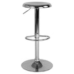 Sgabello da bar girevole retrò regolabile in altezza Nero/Cromo/Oro/Oro rosa, 1 posto
