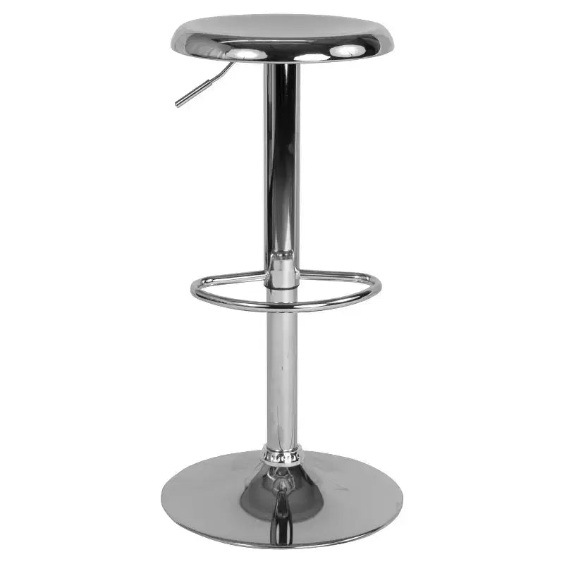 Sgabello da bar girevole retrò regolabile in altezza Nero/Cromo/Oro/Oro rosa, 1 posto