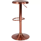 Sgabello da bar girevole retrò regolabile in altezza Nero/Cromo/Oro/Oro rosa, 1 posto