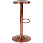 Sgabello da bar girevole retrò regolabile in altezza Nero/Cromo/Oro/Oro rosa, 1 posto