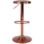 Sgabello da bar girevole retrò regolabile in altezza Nero/Cromo/Oro/Oro rosa, 1 posto
