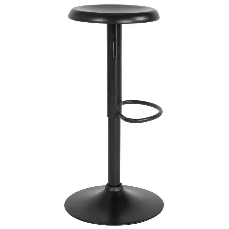 Sgabello da bar girevole retrò regolabile in altezza Nero/Cromo/Oro/Oro rosa, 1 posto