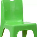 Sedia impilabile in plastica per bambini blu/verde/rossa, set da 4, per età 3-9 anni