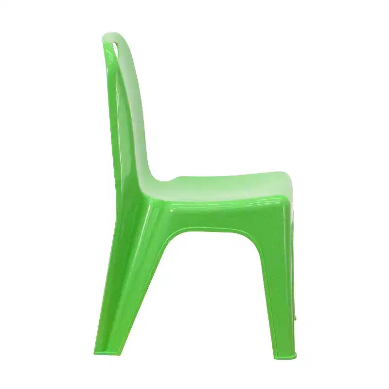 Sedia impilabile in plastica per bambini blu/verde/rossa, set da 4, per età 3-9 anni