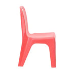 Sedia impilabile in plastica per bambini blu/verde/rossa, set da 4, per età 3-9 anni