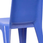 Sedia impilabile in plastica per bambini blu/verde/rossa, set da 4, per età 3-9 anni