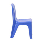 Sedia impilabile in plastica per bambini blu/verde/rossa, set da 4, per età 3-9 anni
