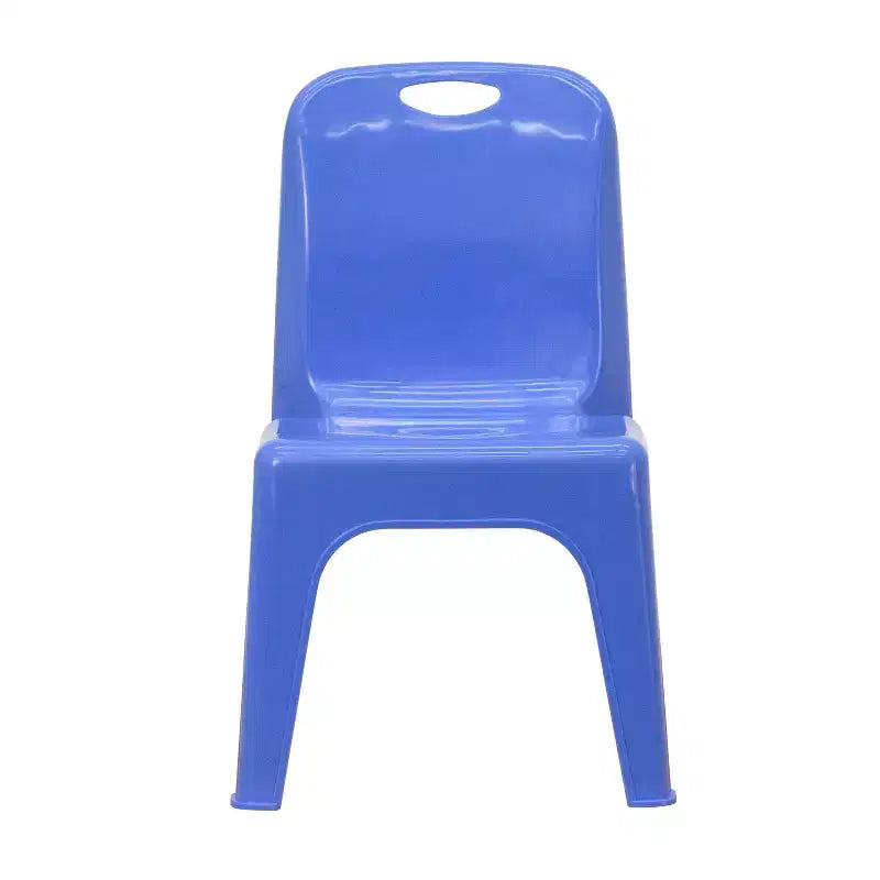 Sedia impilabile in plastica per bambini blu/verde/rossa, set da 4, per età 3-9 anni