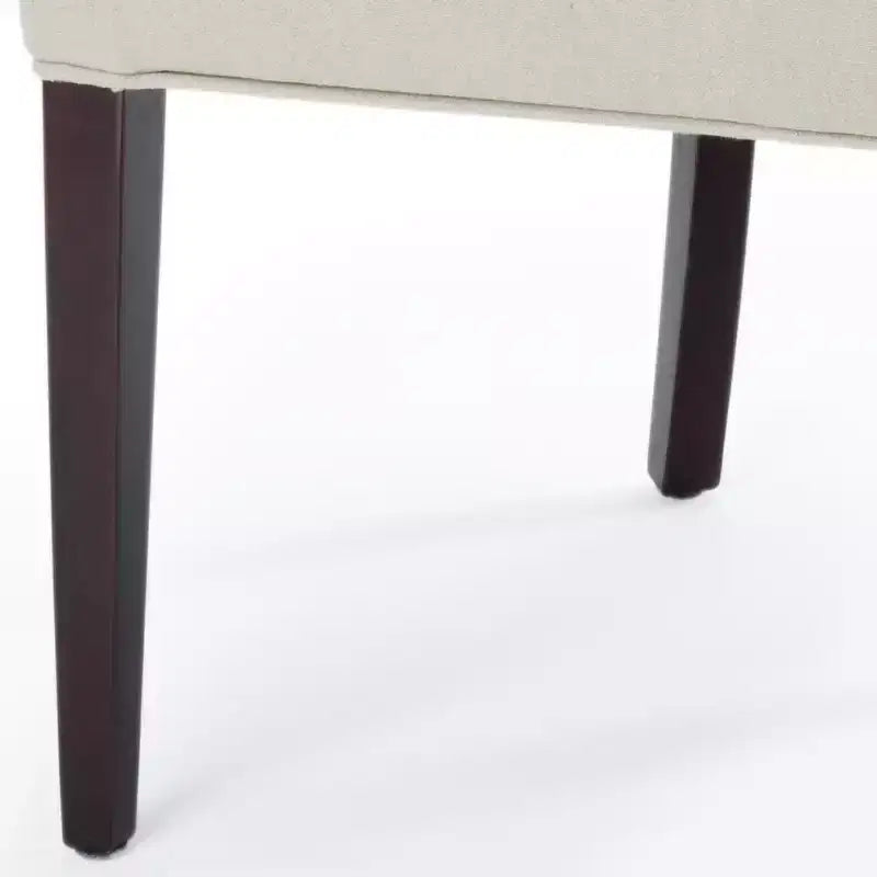 Sedia da pranzo senza braccioli, trapuntata con borchie decorative, 1 posto - Oro antico / Panna opaca / Tortora