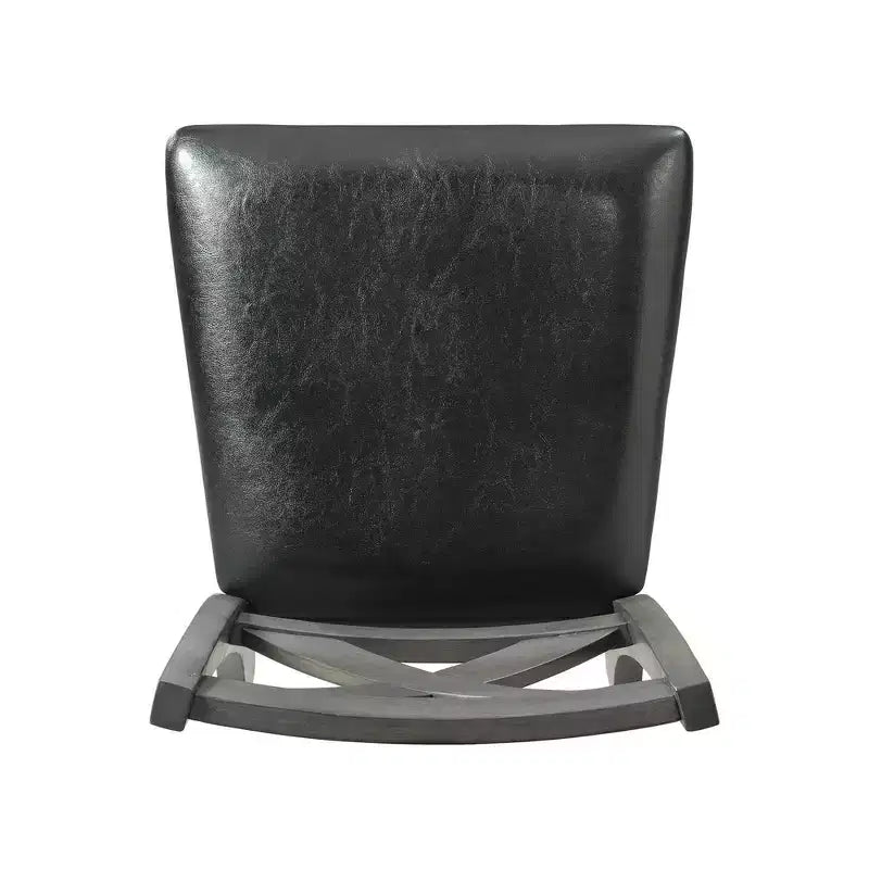 Marrone/Grigio, Sedia senza braccioli da bancone, Set da 2