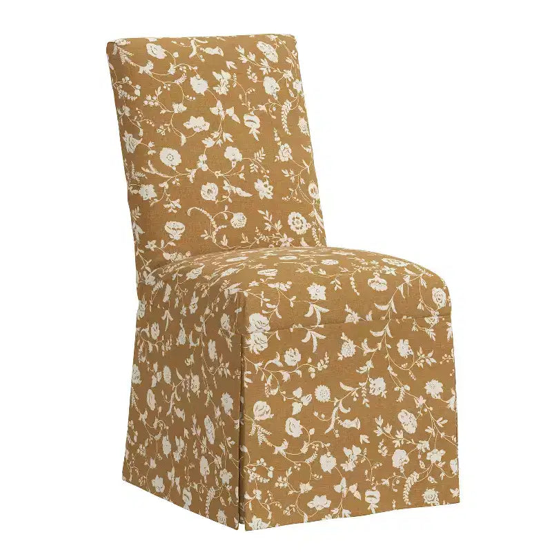 Sedia da pranzo imbottita senza braccioli, Multicolore, 1 posto