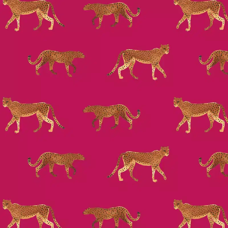 Sedia da pranzo imbottita blu navy/stampa animalier, schienale a botte senza braccioli, 1 posto